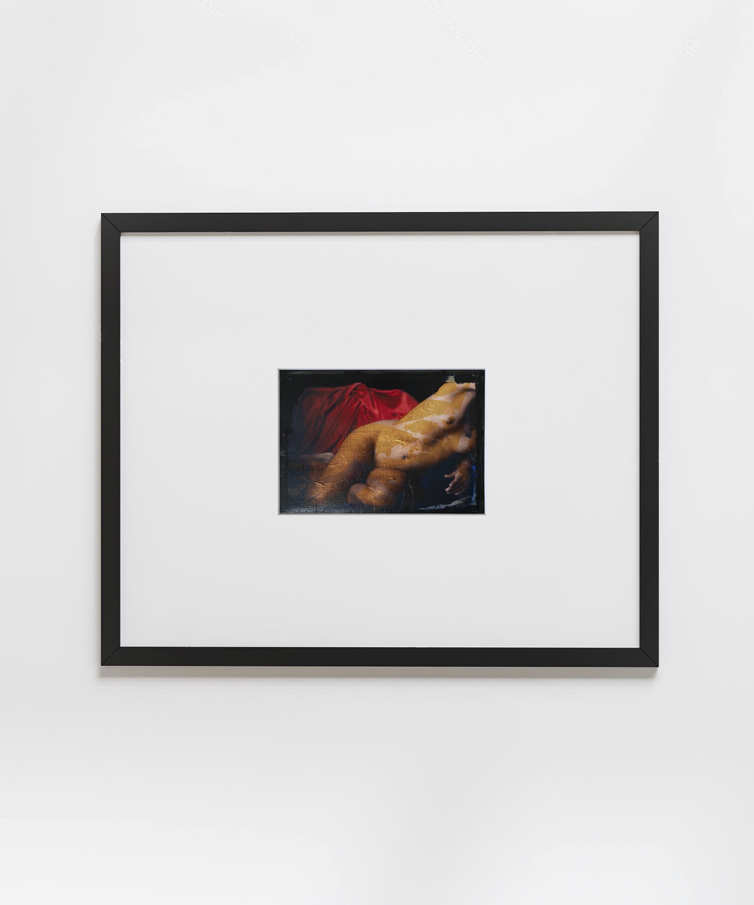 Study displayed horizontally in its black frame